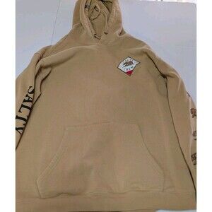 Salty Crew Hoodie Mens XL Brown Bear Graphic California Pullover Ocean Sea Surf